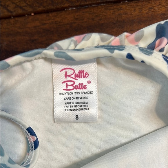 Colorful Leopard Print Ruffle Swimsuit - Picture 2 of 4